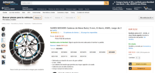 SUMEX BZCH095 Cadenas de Nieve Butzi, 9 mm, O-Norm, KN95, Juego de 2 Amazon es Coche y moto.png